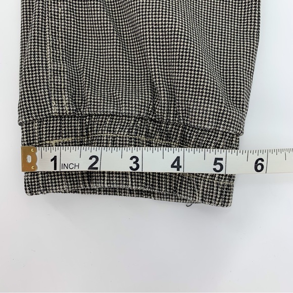 Retrod Beige & Black Houndstooth Pull-On Jogger Style Cotton Ankle Pants, XS - Picture 15 of 16